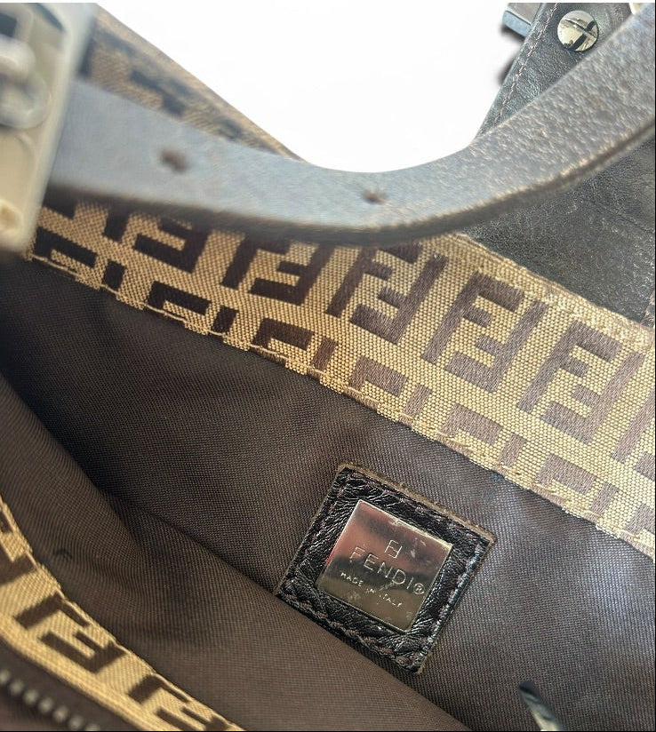 Fendi small Zucca Baguette brown monogram