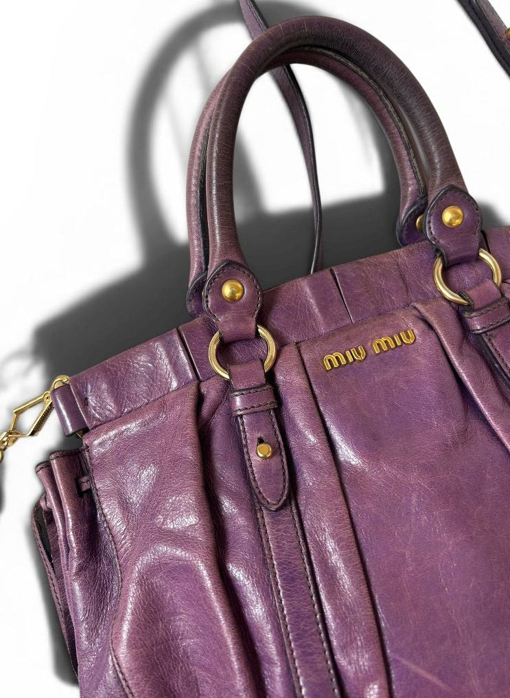 MiuMiu Vitello purple