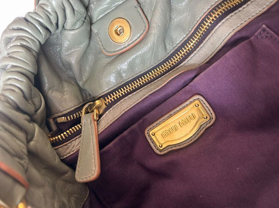 MiuMiu Vitello green