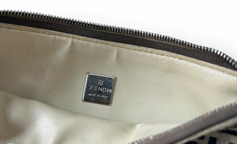 Fendi Zucca Shoulder brown