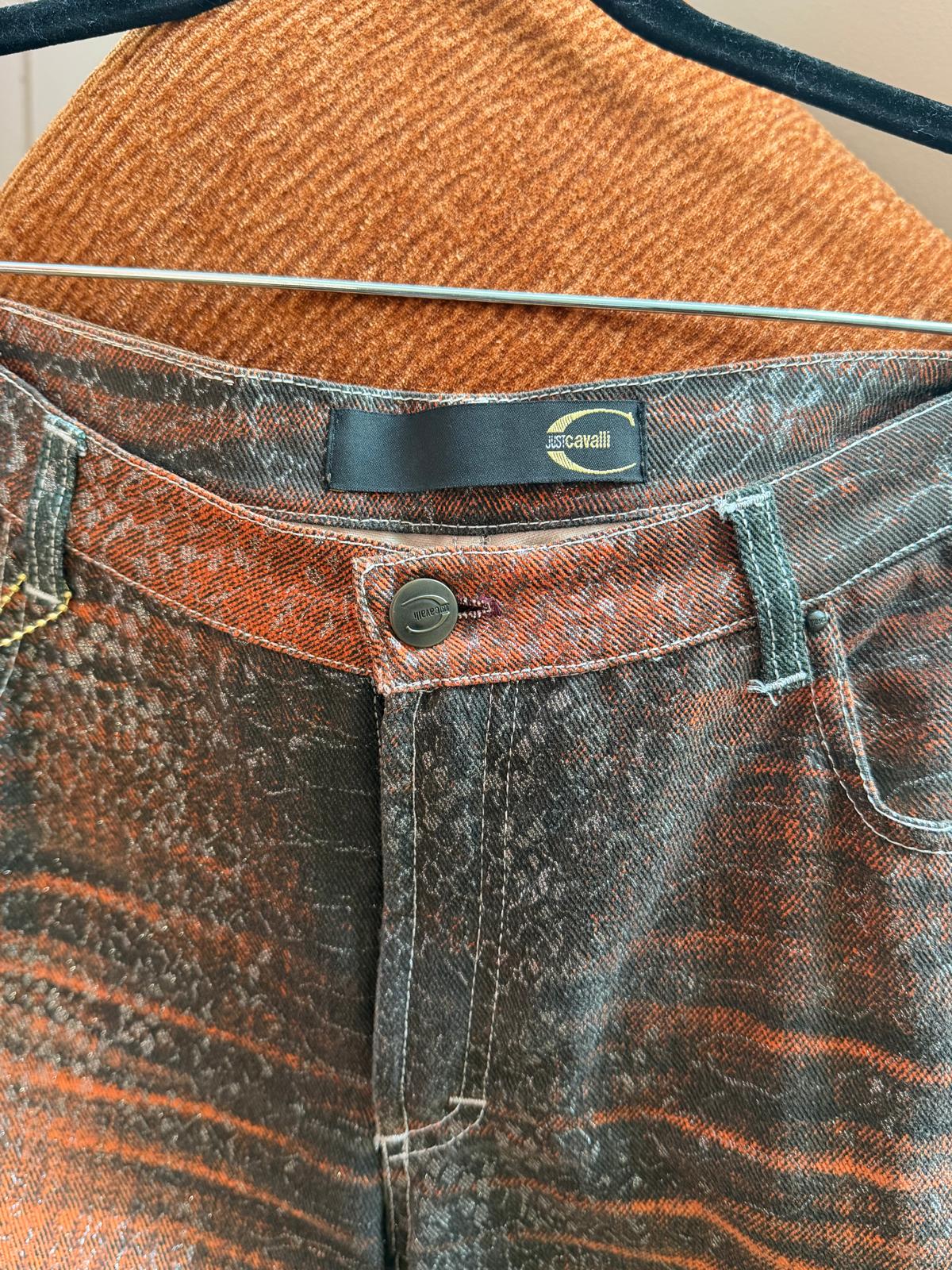 Cavalli glitter jeans & red