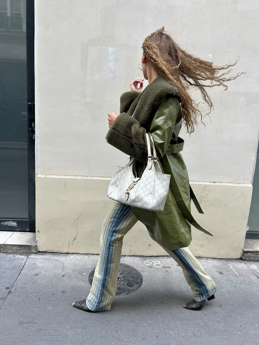 Gucci Jackie leather monogram white