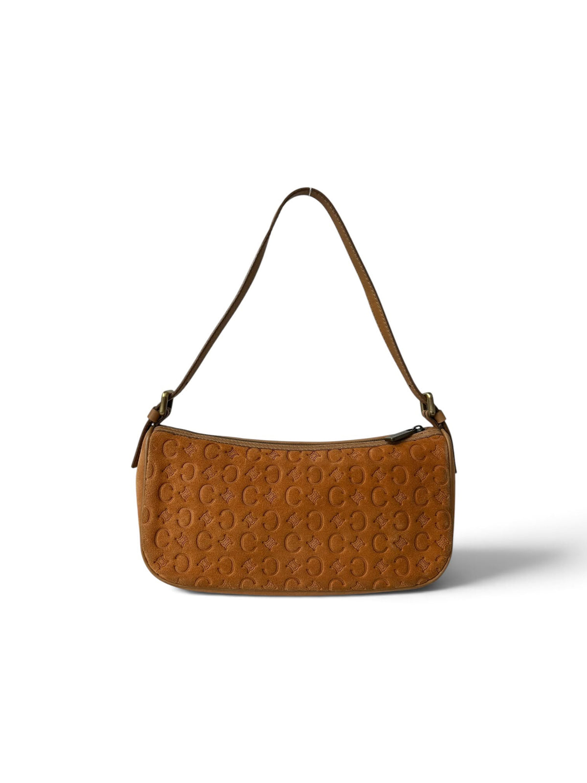 Céline C macadam shoulder bag orange
