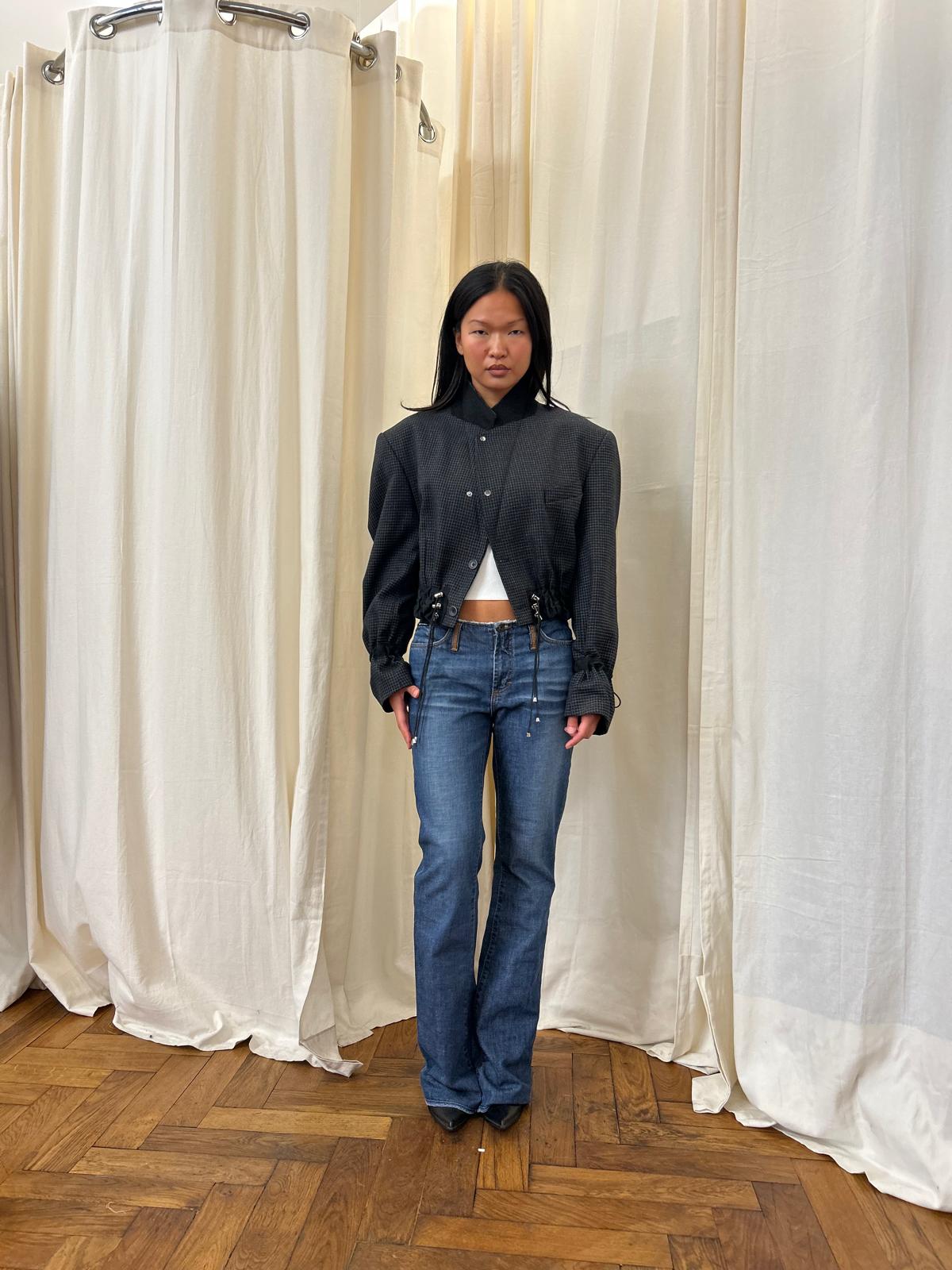 Isonme Short Tailored Blazer checked