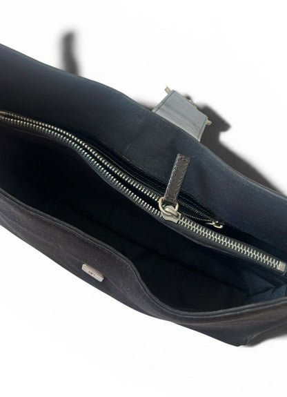 Fendi medium Zucca Baguette black