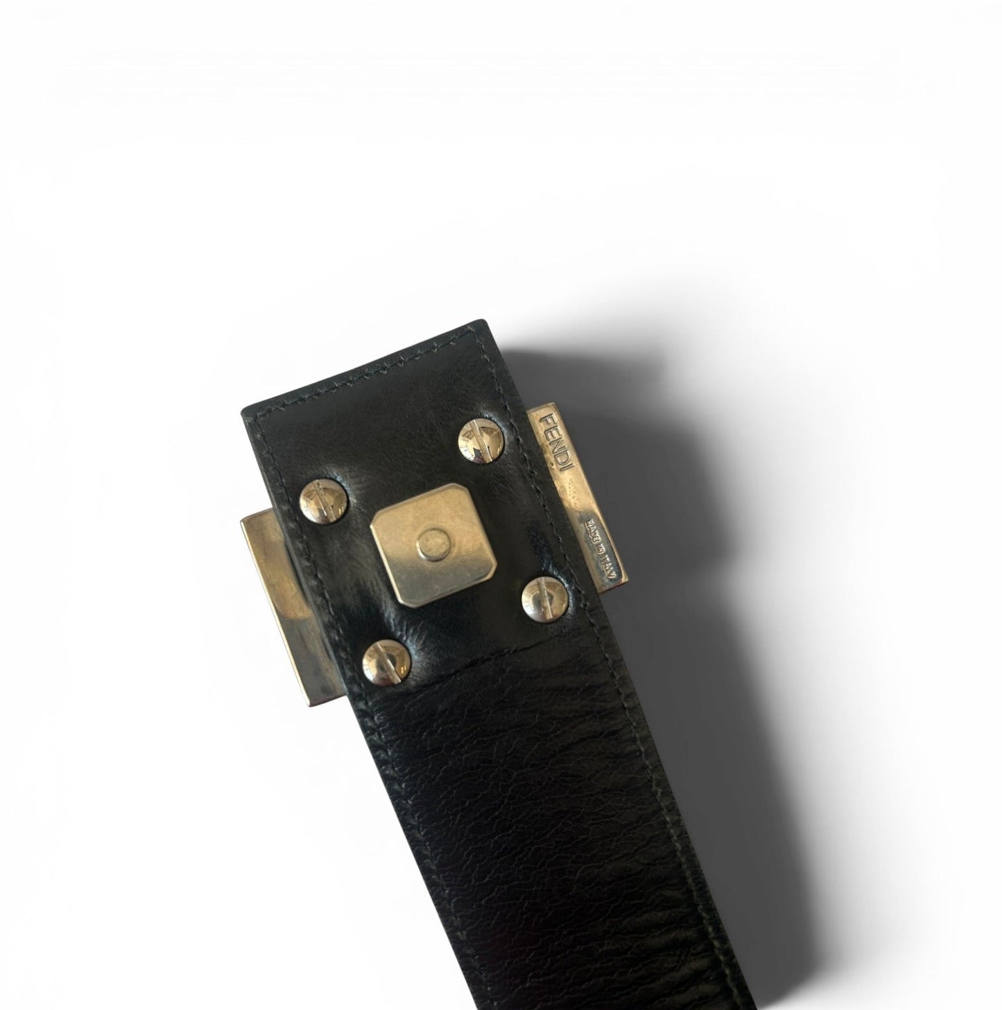Fendi medium Zucca Baguette black