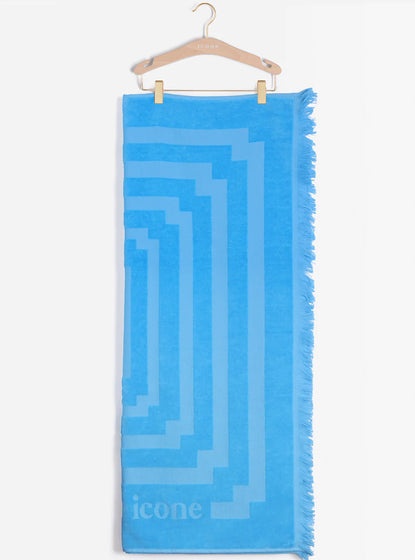 Serviette de plage bleue