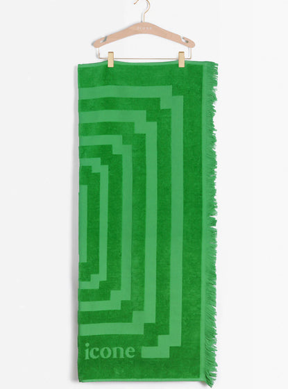 Serviette de plage verte