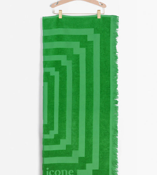 Serviette de plage verte