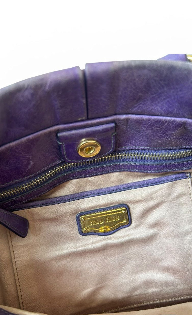 MiuMiu Vitello purple
