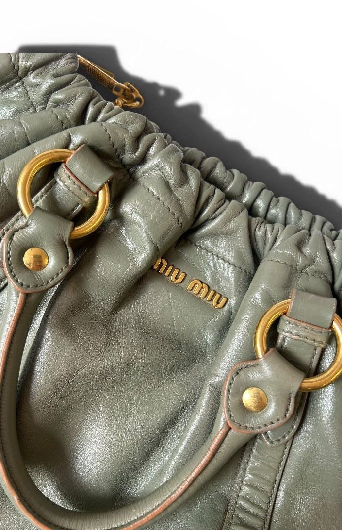 MiuMiu Vitello green