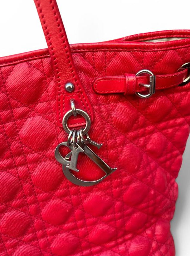 Dior Lady cabas red