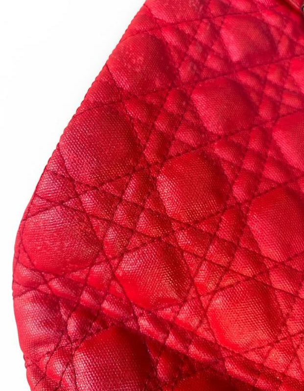 Dior Lady cabas red