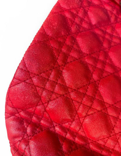 Dior Lady cabas red
