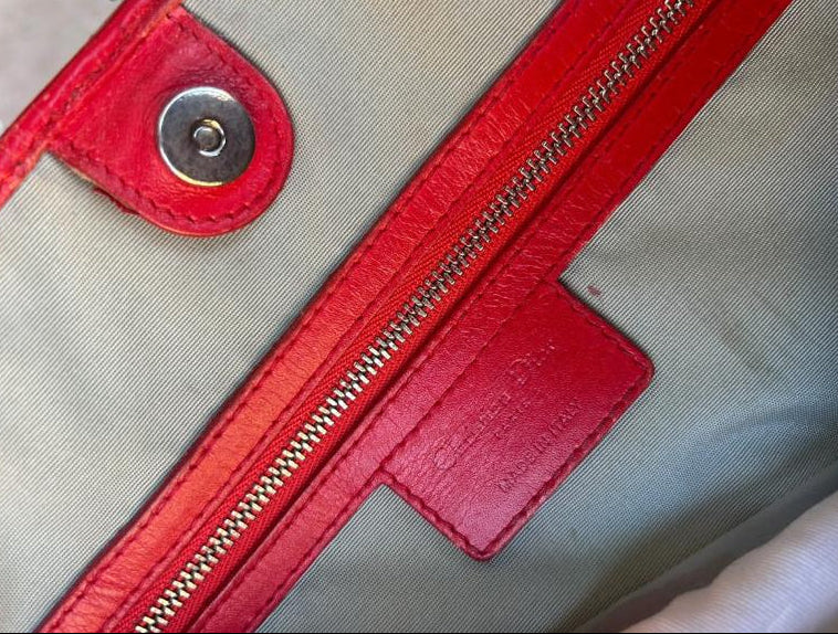 Dior Lady cabas red