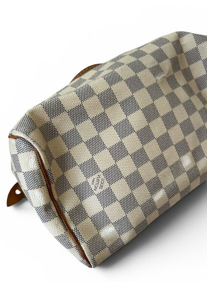 Louis Vuitton Speedy 25 white & grey