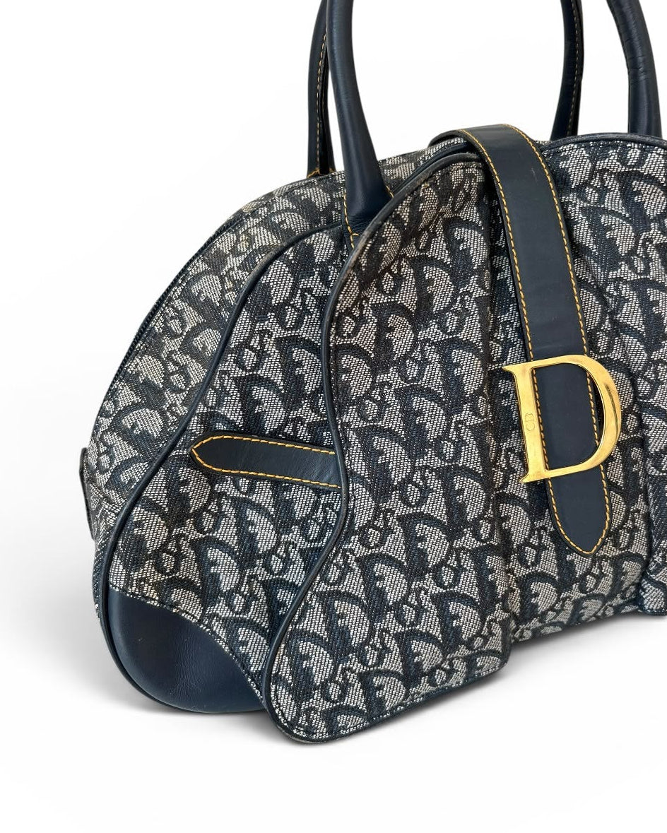Dior Saddle Bowler blue