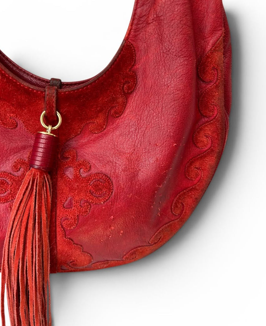 Yves Saint Laurent Hobo red
