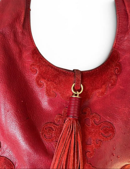 Yves Saint Laurent Hobo red