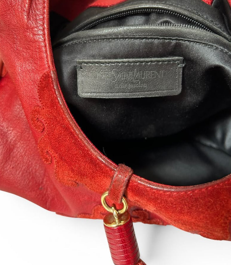 Yves Saint Laurent Hobo red
