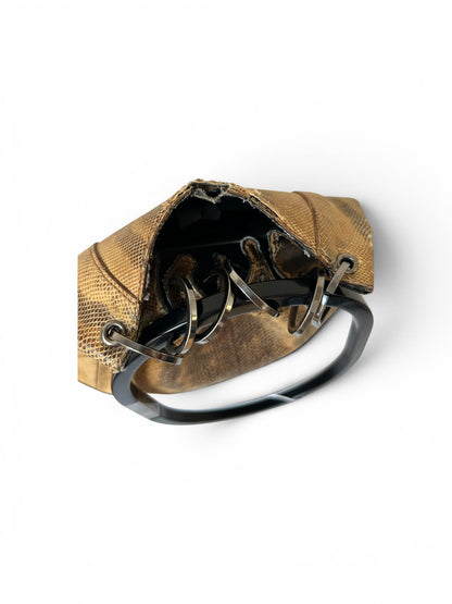 Gucci Karung Snake Skin beige