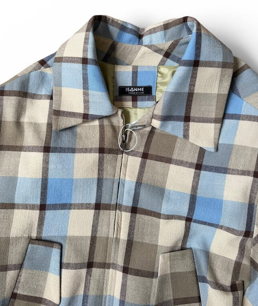 Isonme Checked Adventure Jacket blue