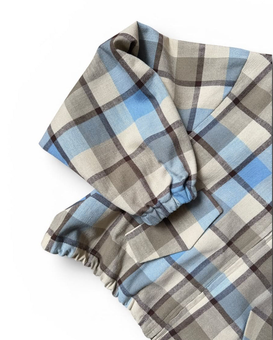 Isonme Checked Adventure Jacket blue