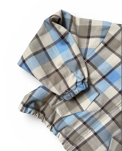 Isonme Checked Adventure Jacket blue