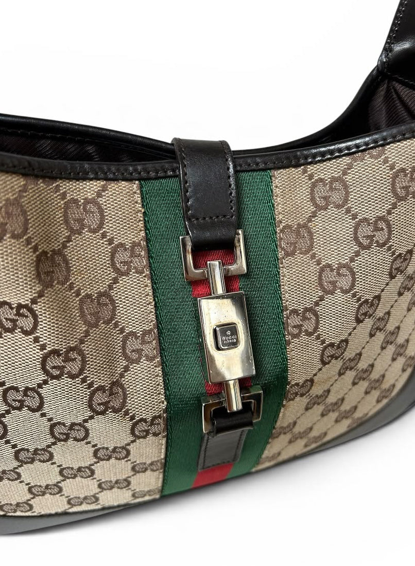 Gucci Monogram Jackie beige and black