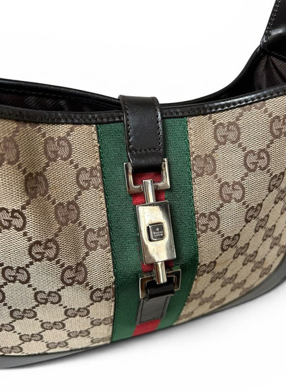 Gucci Monogram Jackie beige and black