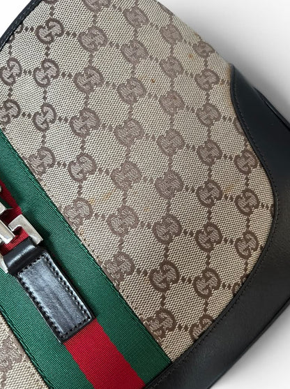 Gucci Monogram Jackie beige and black