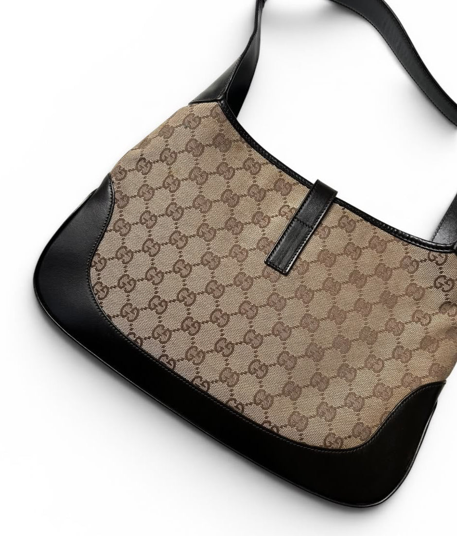 Gucci Monogram Jackie beige and black