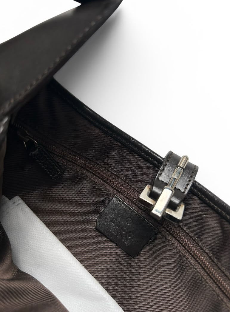 Gucci Monogram Jackie beige and black