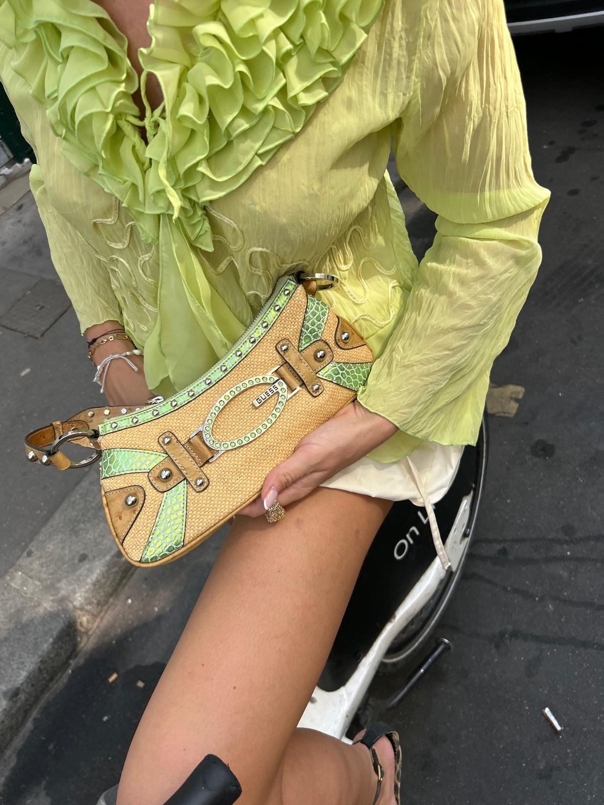 Guess party bag lemon green