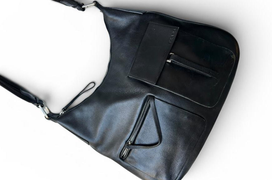 Prada hobo leather bag