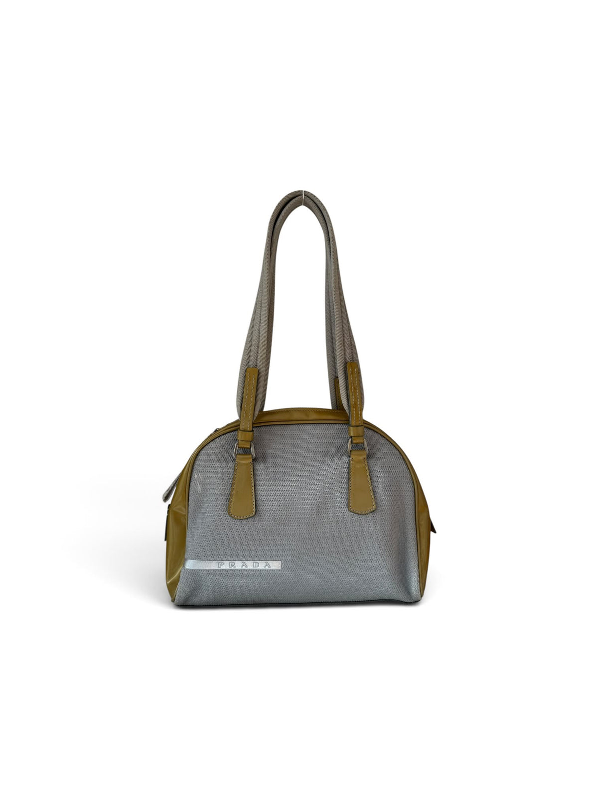 Prada Mini Bowling bag grey & green