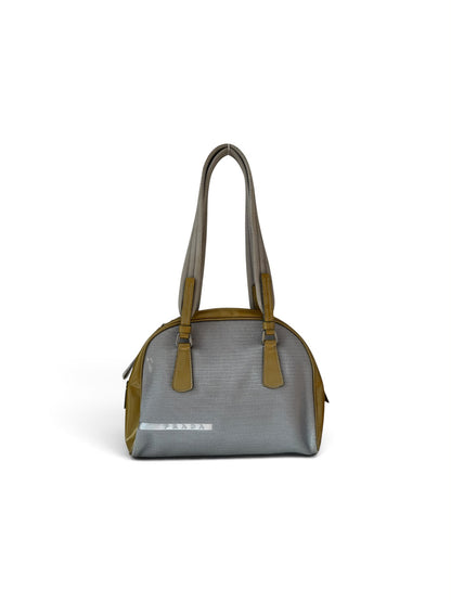 Prada Mini Bowling bag grey & green