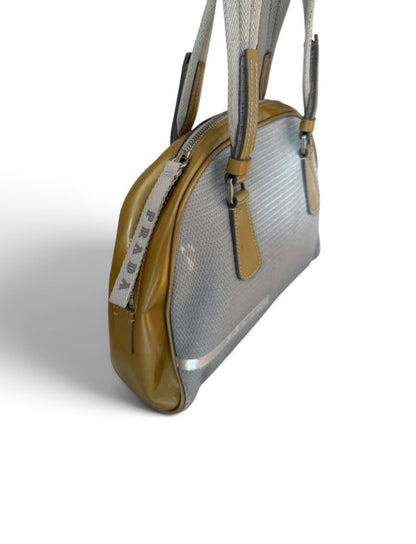 Prada Mini Bowling bag grey & green