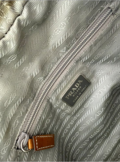 Prada Mini Bowling bag grey & green