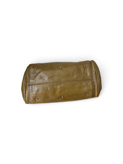 Chloé Paddington patent leather kaki & grey