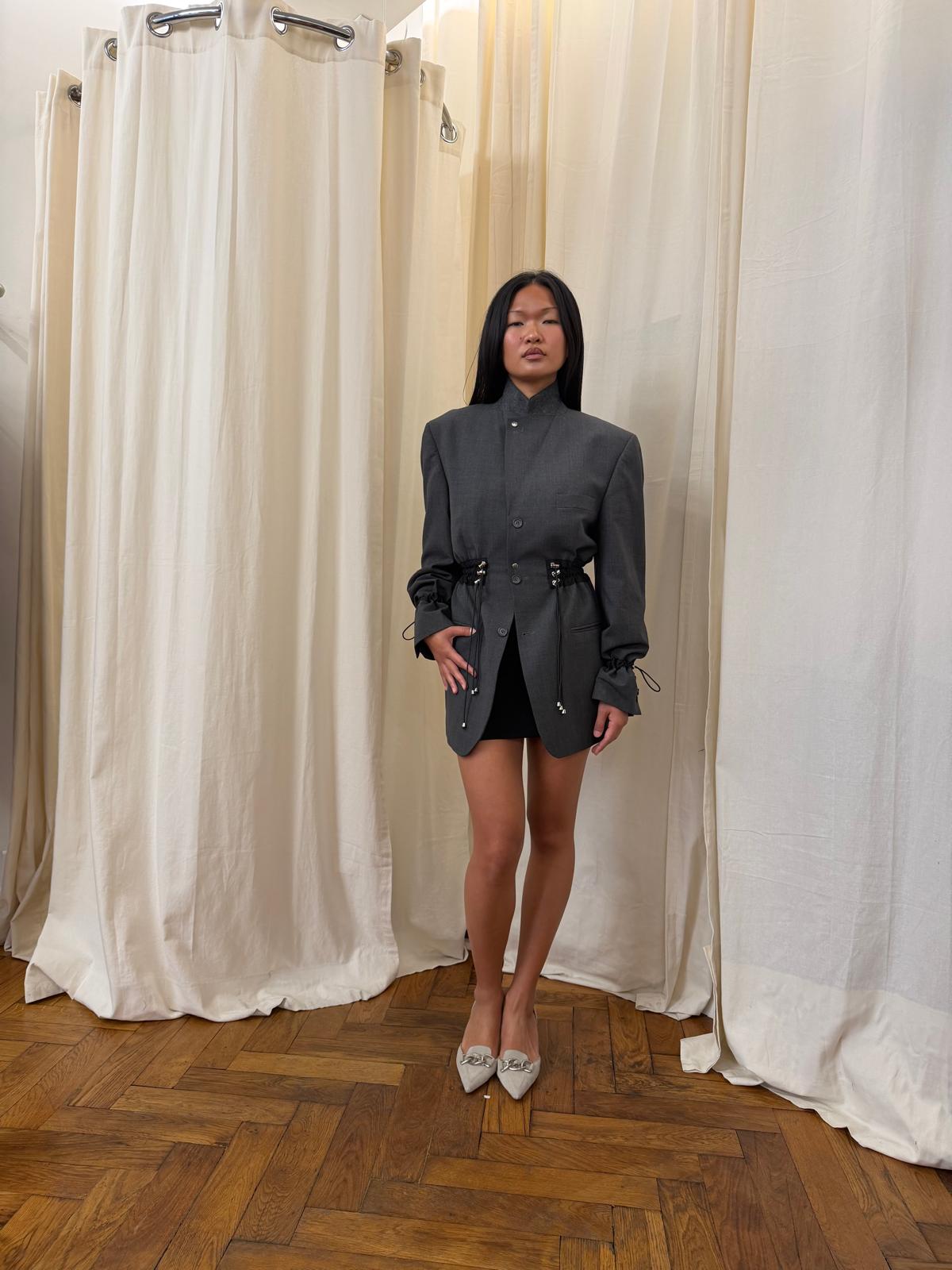 Isonme Charlotte Long Tailored gray