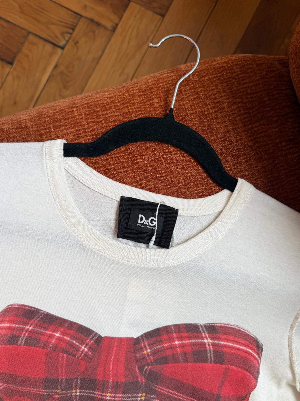 D&G T-shirt corset red & white