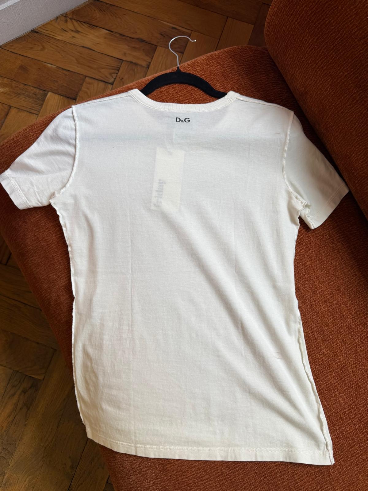 D&G T-shirt corset red & white