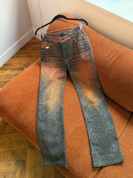 Cavalli glitter jeans & red