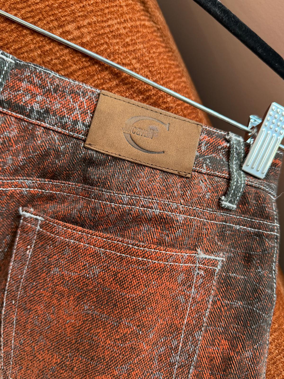 Cavalli glitter jeans & red