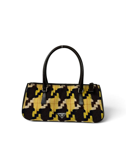 Prada bag yellow, black & brown