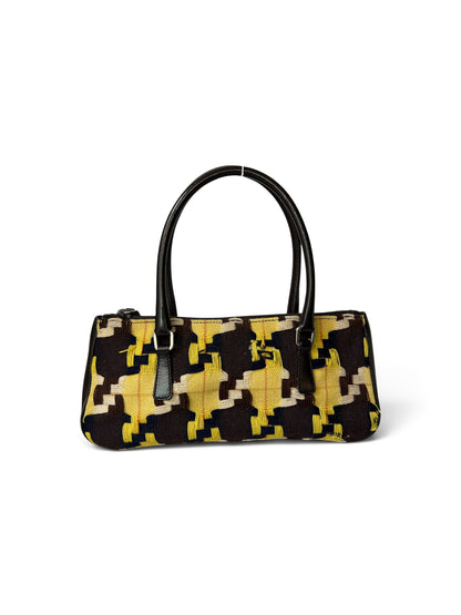 Prada bag yellow, black & brown