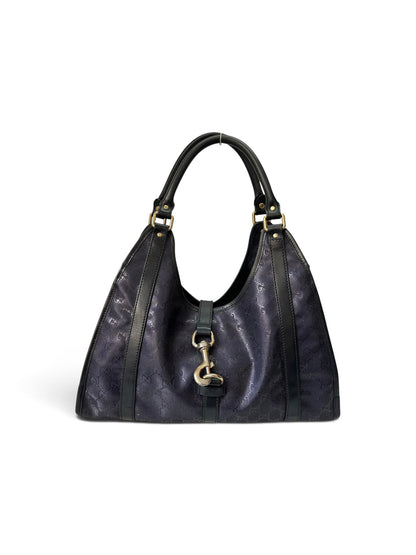 Gucci Jackie canvas monogram dark purple