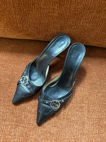 Gucci GG mules black