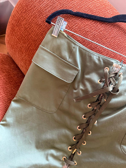 Iceberg lace skirt green